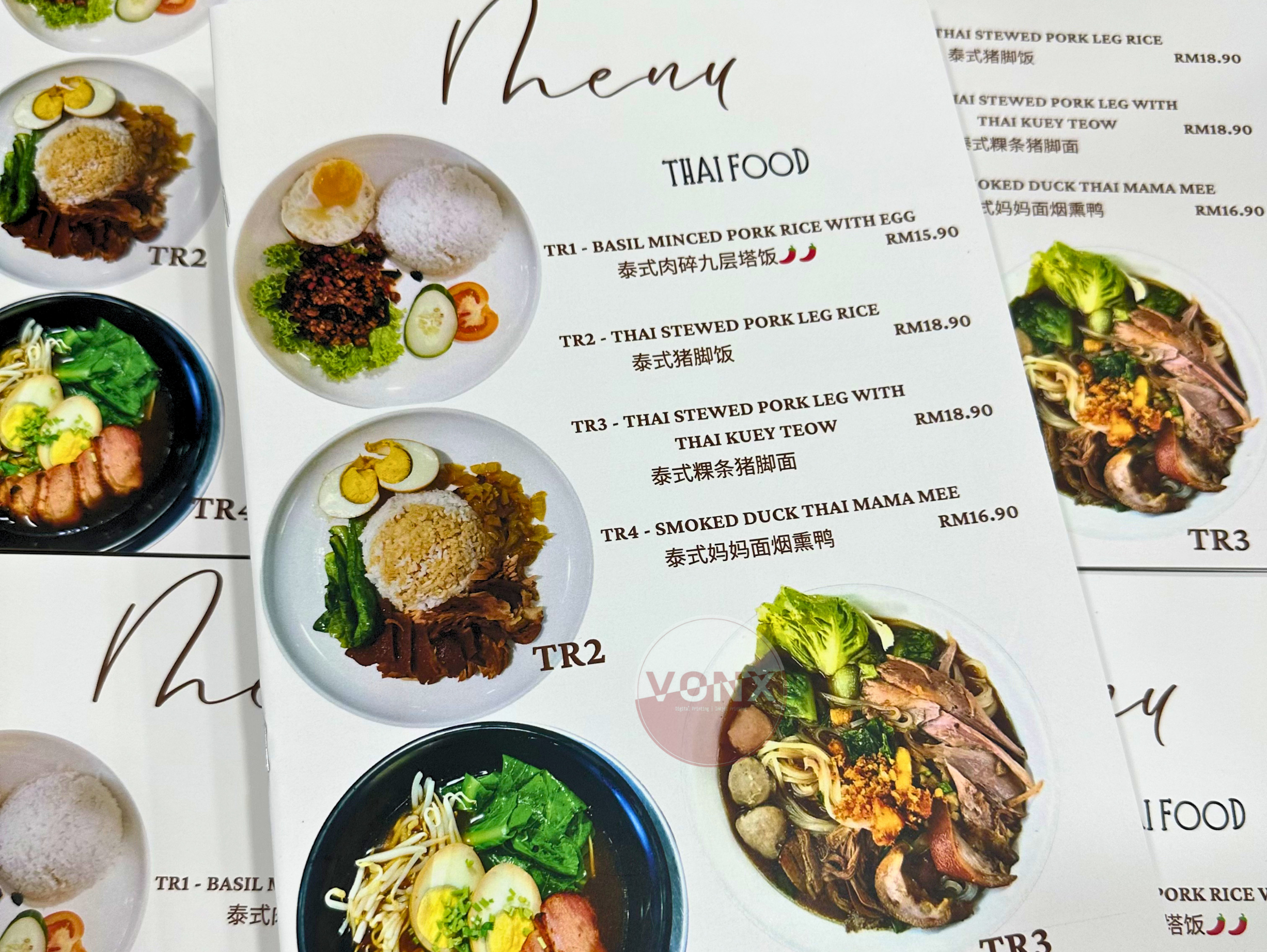 Menu & Bill Book 2