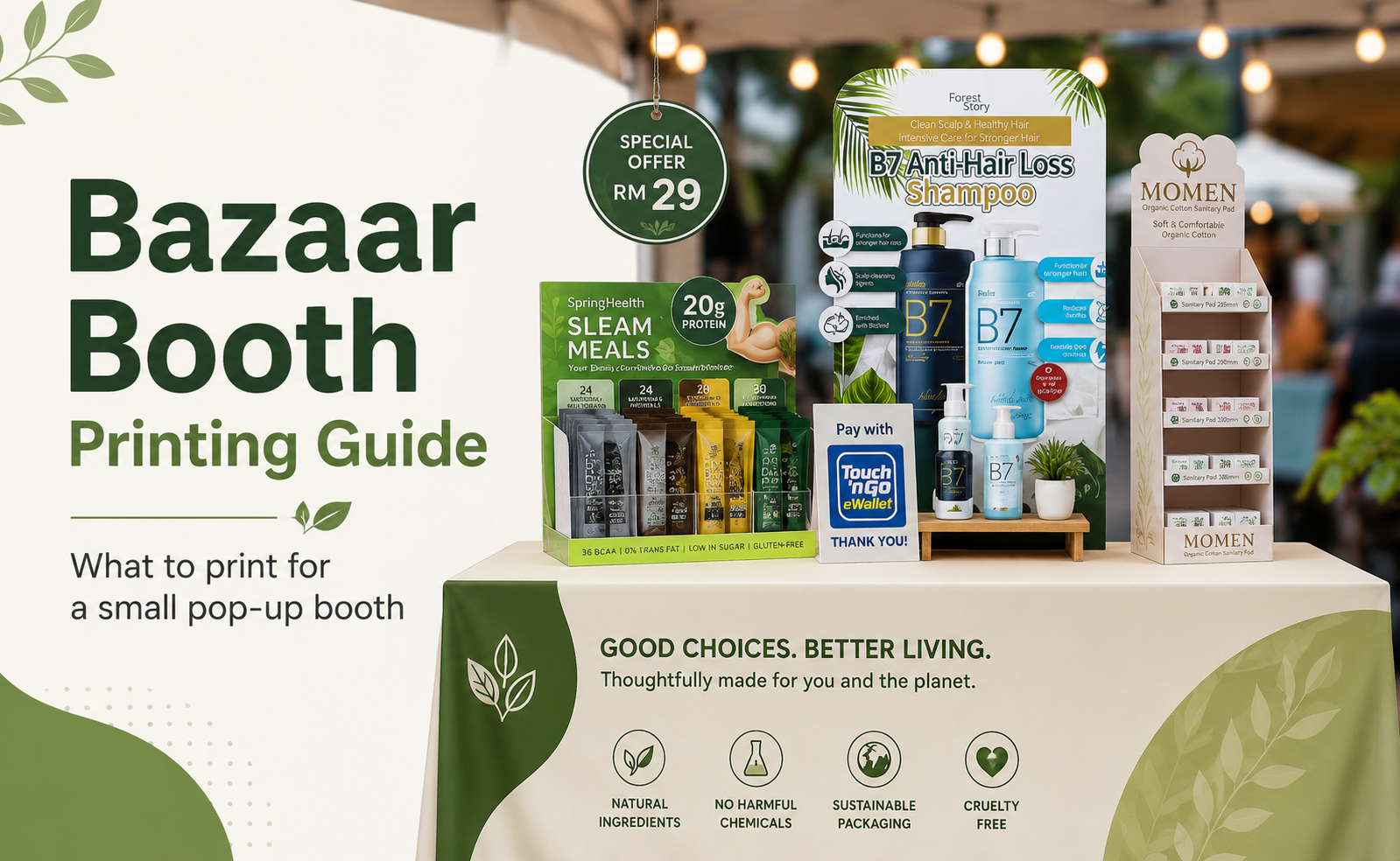 Small Booth Printing Guide: Organise Your Bazaar or Pop-Up Event