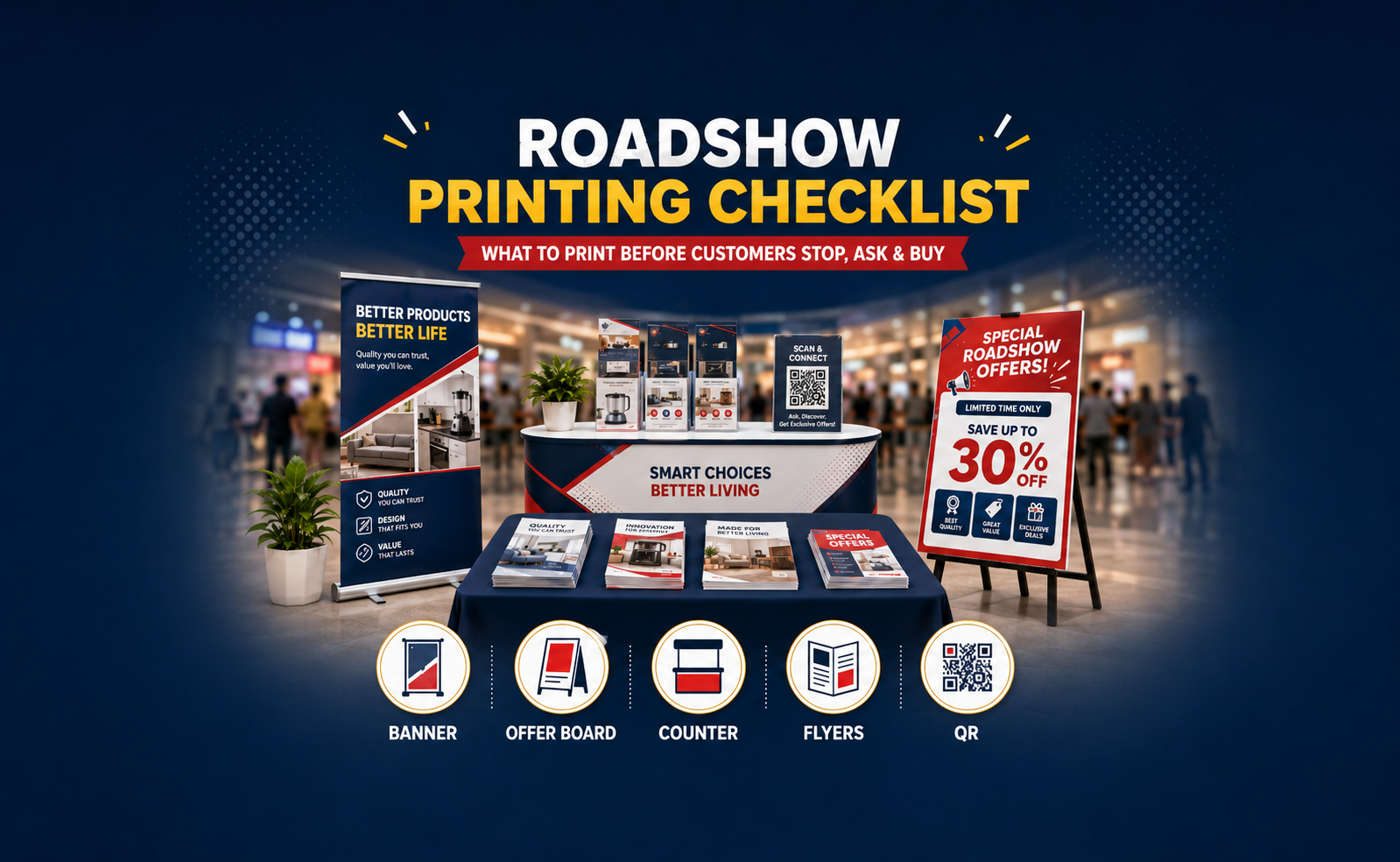 Roadshow Printing Checklist in Malaysia: What to Print Before Customers Stop, Ask and Buy
